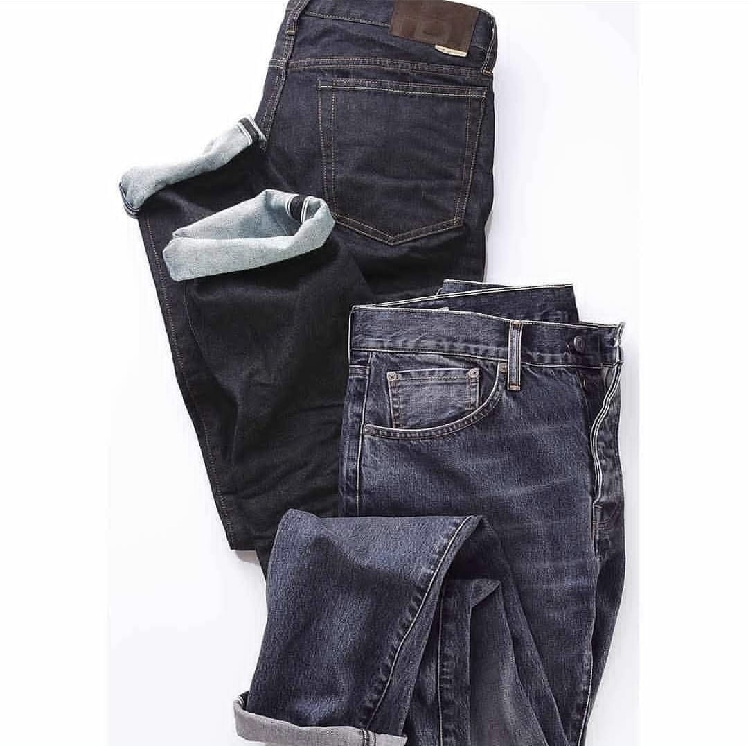 Denim jeans collection — multiple washes